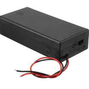 18650 Battery Holder – Double Slot (With Switch)