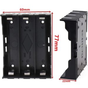 18650 Battery Holder – Triple Slot (PCB Mounted)