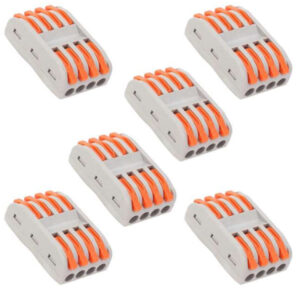 Inline Quick Connector – Single 4-Port (Orange)