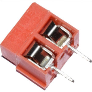 2 Pin Pcb Mount Screw Terminal Block Connectors - 126 (2) Red