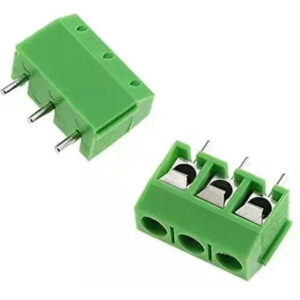 3 Pin Pcb Mount Screw Terminal Block Connectors - 126 (3) Green