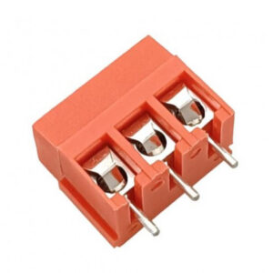 3 Pin Pcb Mount Screw Terminal Block Connectors - 128 (3) Red