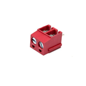 2 Pin Pcb Mount Screw Terminal Block Connectors - 129 (2) Red