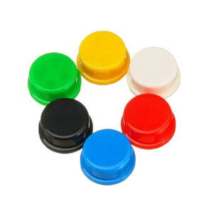 Tactile Knob Cap – 6x6mm, Round Red Colored Button