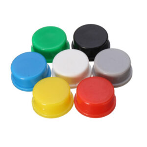 Tactile Knob Cap – 12x12x7.3mm Height, Square Blue Colored Button