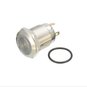 Heavy Metal Switch 12 mm 220V Lock Blue