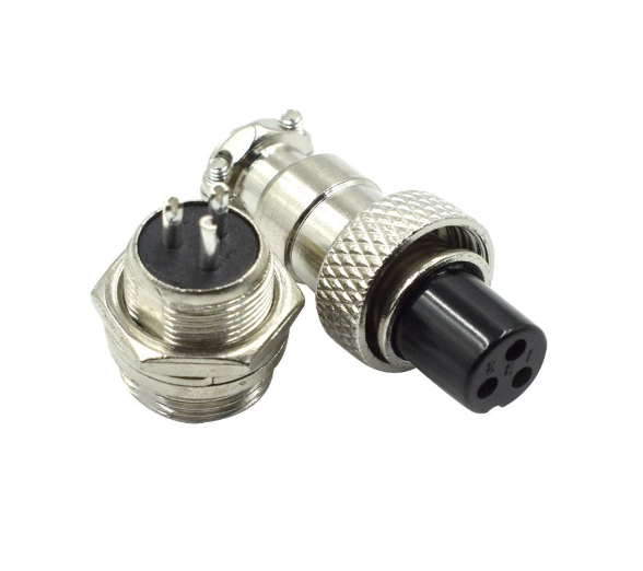 3P Metal Round Male and Female Metal Round Connectors GX16 - 16mm