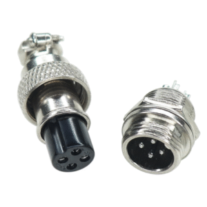 4P Metal Mini Round Male and Female Metal Round Connectors GX12 - 12mm