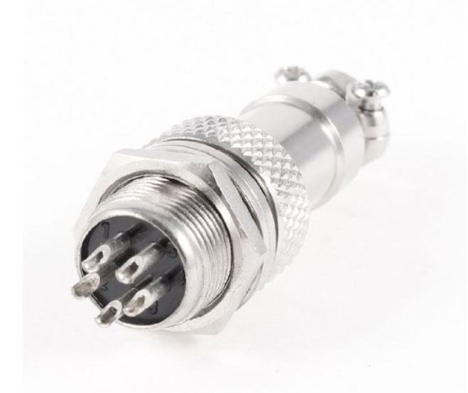 5P Metal Round Male and Female Metal Round Connectors GX16 - 16mm - Image 2