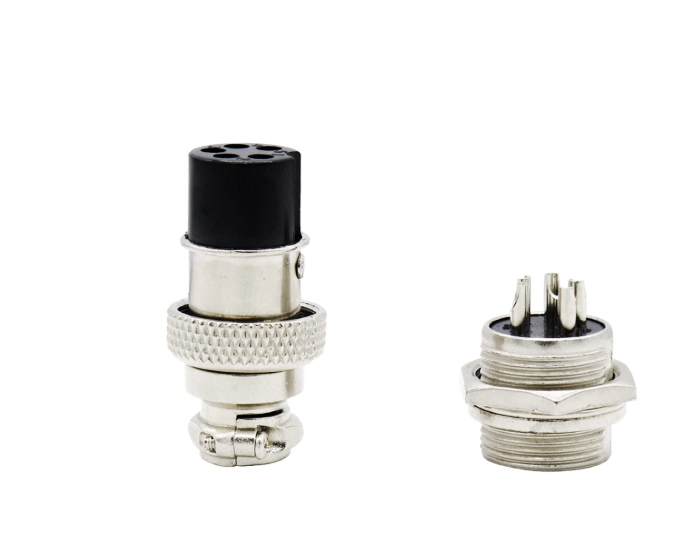 6P Metal Mini Round Male and Female Metal Round Connectors GX12 - 12mm
