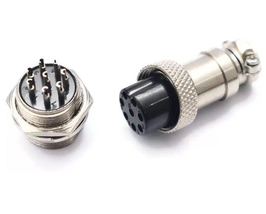 8P Metal Round Male and Female Metal Round Connectors GX16 - 16mm - Image 3