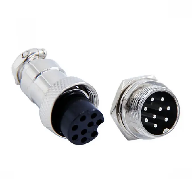 9P Metal Round Male and Female Metal Round Connectors GX16 - 16mm