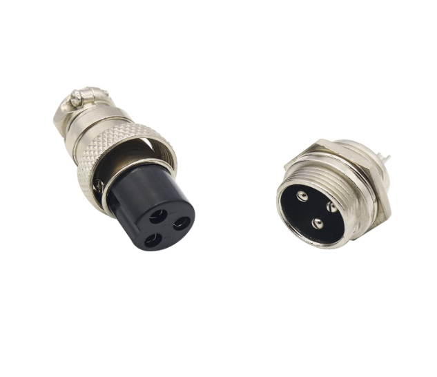 3P Metal Round Male and Female Metal Round Connectors GX16 - 16mm - Image 2