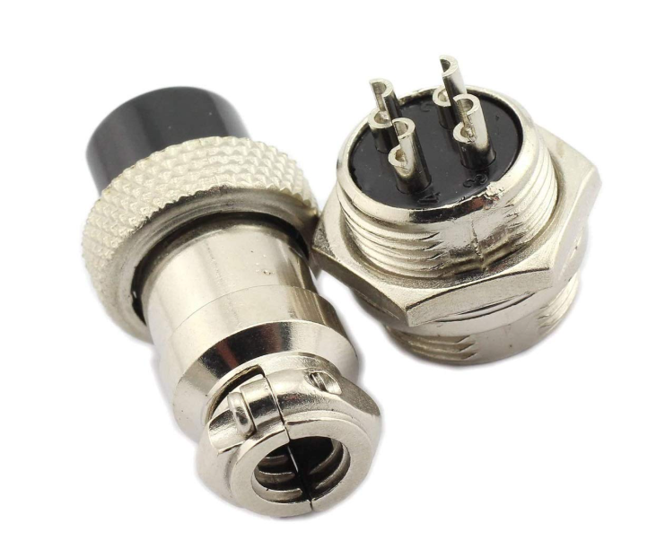 4P Metal Round Male and Female Metal Round Connectors GX16 - 16mm - Image 2