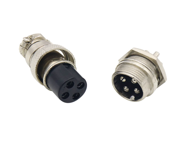 4P Metal Round Male and Female Metal Round Connectors GX16 - 16mm - Image 3