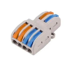 Inline Quick Connector – 2-In 4-Out (Double Color: Blue & Orange)