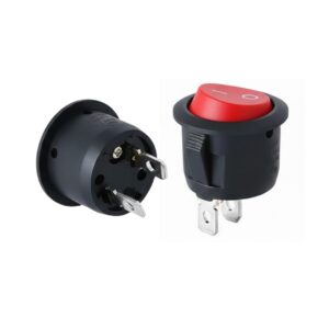 Round Rocker Switch 2 Pin